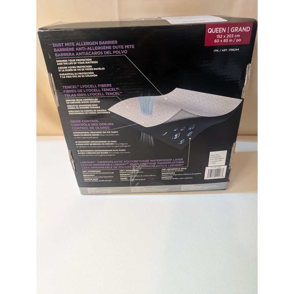 PROTECT-A-BED DreamCloud Queen‎ Mattress Protector TENCEL Waterproof - Picture 2 of 3